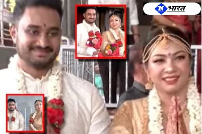 मंगलुरु के पृथ्वीराज ने थाईलैंड की मोंटाकन से मंदिर में सात फेरे लेकर शादी की