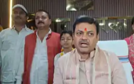 PHED मंत्री संजय सिंह वैदिक मंत्रोच्चार के बीच पदभार ग्रहण करते हुए