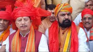 सम्राट चौधरी और विजय कुमार सिन्हा को भाजपा द्वारा विधायक दल का नेता और उप नेता चुने जाने की तस्वीर