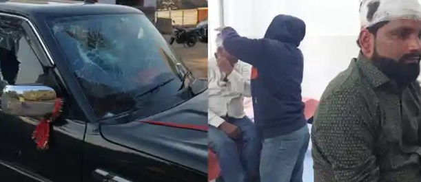 पटना के बिहटा क्षेत्र में फायरिंग और लूट की वारदात के बाद मौके की जांच करती पुलिस।